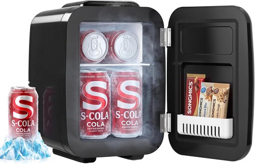 Songmics mini fridge can - mini, 4l