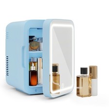 4L Mini Fridge with LED Mirror