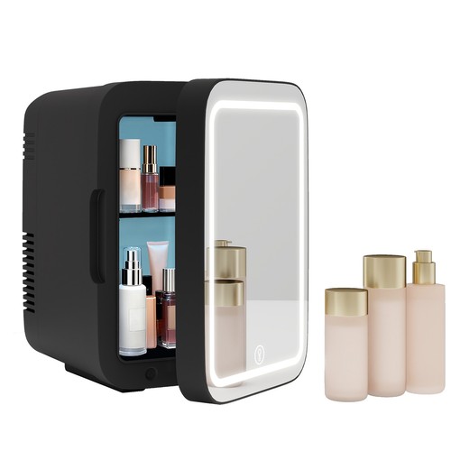 Mini fridge with led mirror - mini,