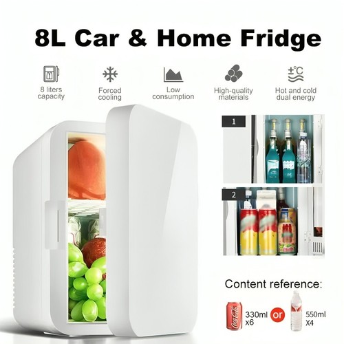 Portable mini fridge table - 8l,