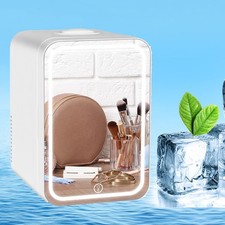 8L Mini Fridge with LED Mirror