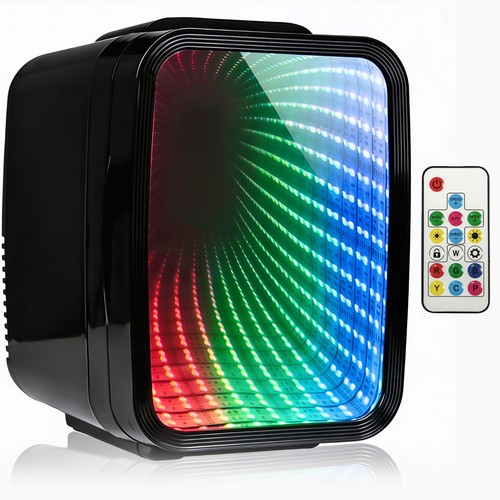 Mini fridge with mirror rgb - 4l,